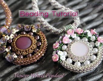 Tutorial For Beadwoven Necklace Miora Pdf Beading Pattern Diy Etsy