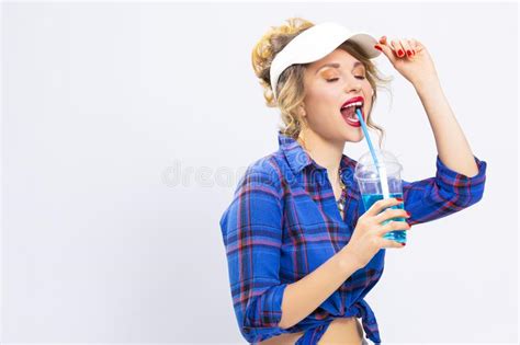 Fruit Kiwi Series Closeup Of Sensual And Naked Caucasian Model With Teeth Diastema Posing With