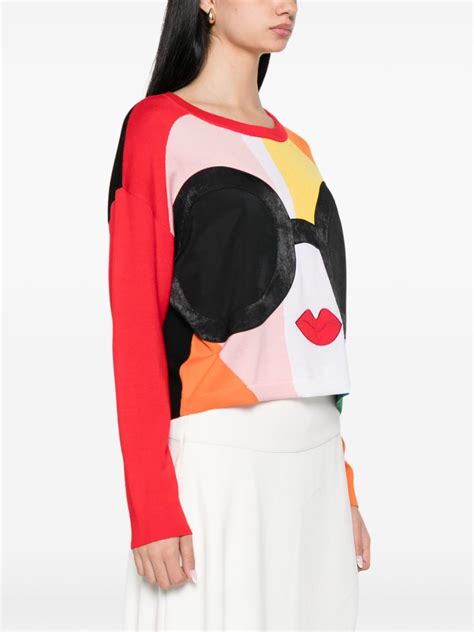 Alice Olivia Gleeson Staceface Sweater Black Farfetch