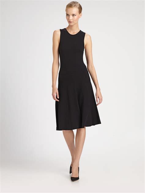 Donna Karan New York Paneled Dress in Black | Lyst