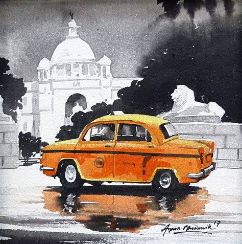 Kolkata Streets - Rhythm Art Gallery | Watercolor art landscape ...