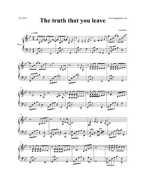 Piano Music Sheet Pdf Worksheets Library