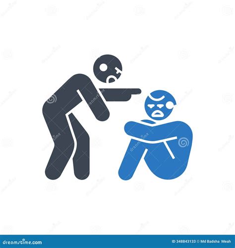 Verbal Abuse, In Line Design. Emotional Abuse, Bullying, Harassment