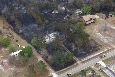 Aerial views of damage from the Bryceville wildfires | Jacksonville ...