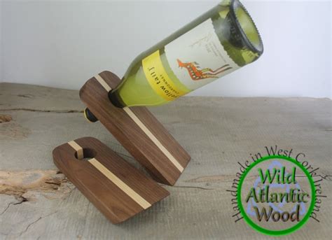 Magic Balancing Wine Bottle Holder Handmade Floating Wooden Etsy