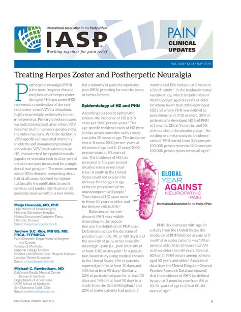 Treating Herpes Zoster And Postherpetic Neuralgia Docslib