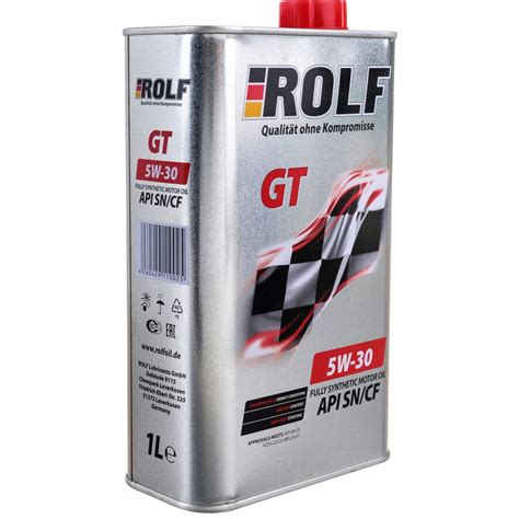 Моторное масло Rolf GT 5W-30 SN/CF 1 л 322233 - выгодная цена, отзывы ...