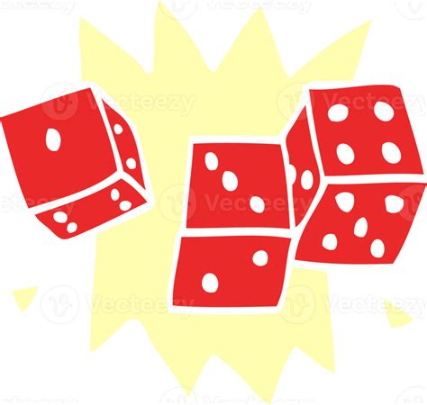 Cartoon Doodle Rolling Dice 45288104 Png