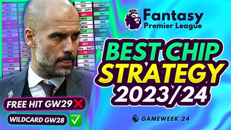 THE ULTIMATE FPL 2023 24 CHIP STRATEGY Wildcard Template Bench