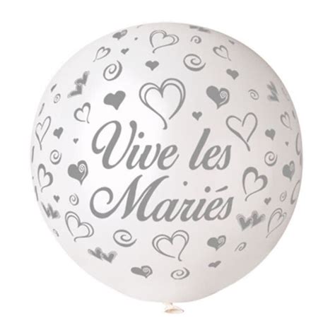 Ballon G Ant Vive Les Mari S Mariage Magie Du D Guisement