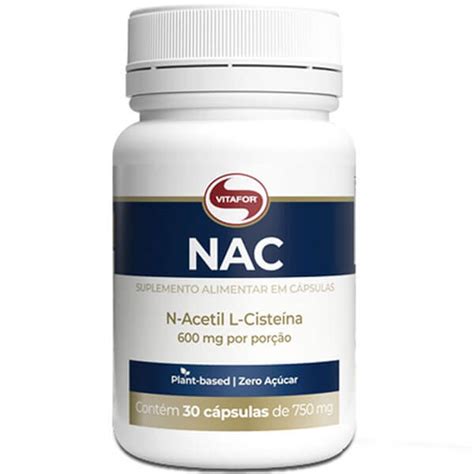 NAC N Acetil L Cisteína 600mg 60 caps Atlhetica Nutrition Meu Mundo Fit