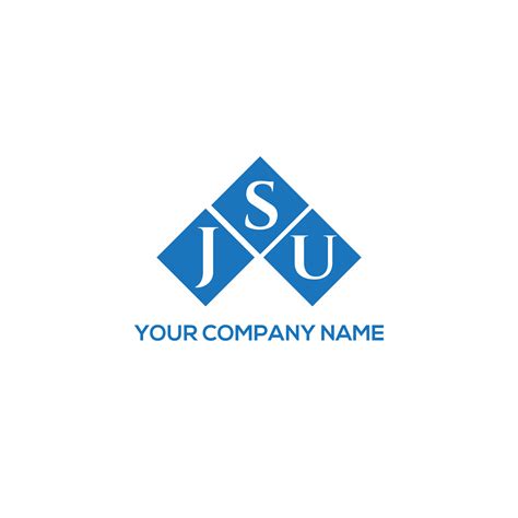 JSU letter logo design on white background. JSU creative initials letter logo concept. JSU ...