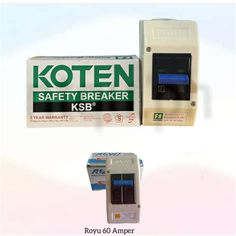 Royu Koten Safety Circuit Breaker RSB 15A 20A 30A 60A Shopee