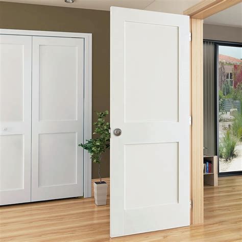 Shaker 2 Panel Solid Core White Interior Door Slab – kimberlybaydoors