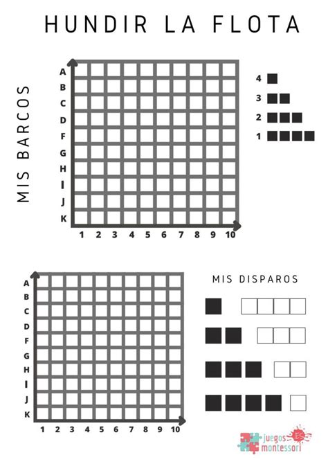 Juego Los Barquitos Para Imprimir Juegos Montessori