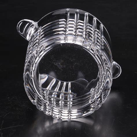 Tiffany And Co Plaid Crystal Ice Bucket Ebth