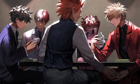 Anime My Hero Academia Eijiro Kirishima Mina Ashido Katsuki Bakugou