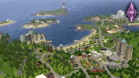 New Sunset Valley Sims 3 World Overview Sims 3 Worlds Sims 3 Sims