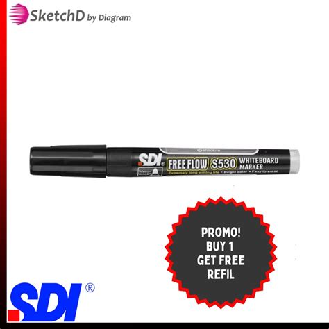 Jual Spidol Papan Tulis Hitam Sdi S Whiteboard Marker Shopee