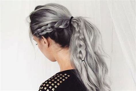 Voici La Coloration Qui Sublime Les Cheveux Gris Le Grey Ombr Est