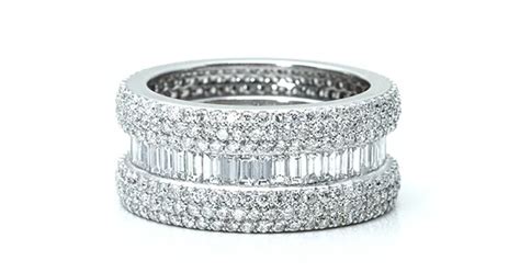 Wedding Rings Full Eternity Baguette Diamond Ring Mamiya Diamonds