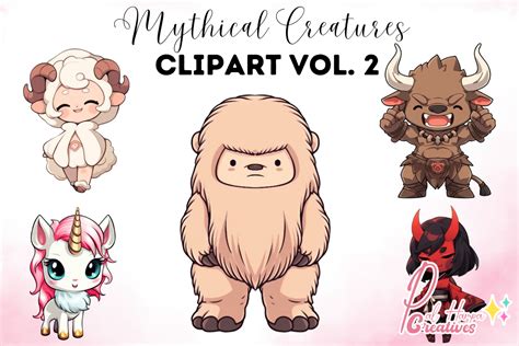 Chibi Mythical Creatures Clipart Vol.2 Graphic by Pal Hampa Creatives ...