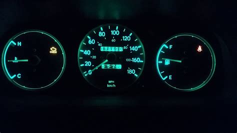 2004 Toyota Corolla Dashboard Lights