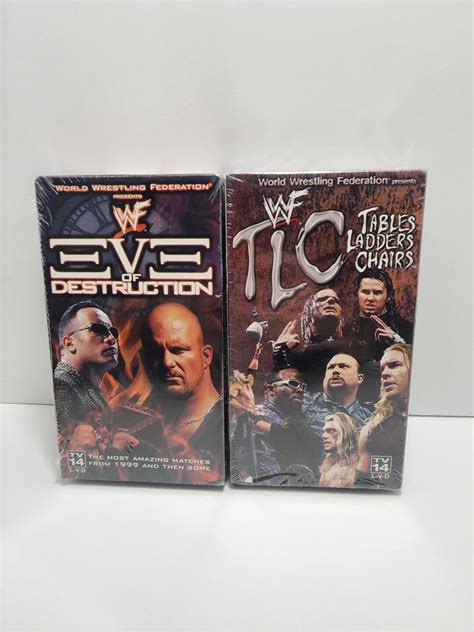 Vintage Wwf Vhs Tapes New In Package Wwf Wwe Wrestling The Rock Vhs