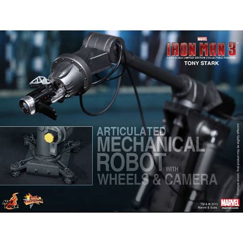 Pre Owned Hot Toys Tony Stark Armor Testing Mechanical Robot And Camera Only Mms Iron