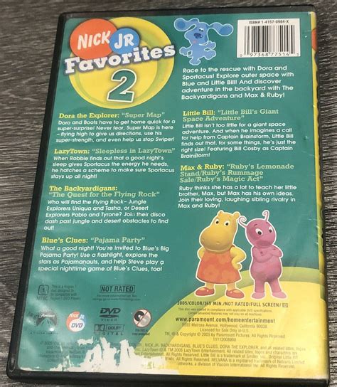 Nick Jr Favorites Vol Dvd Blues Clues Lazy Grelly Usa