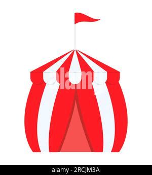 Marquee Circus Tent Cartoon Vector Illustration Stock Vector Image