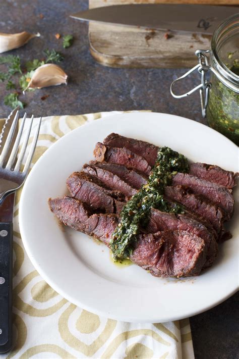 Smoky Sweet Dry Rub Flank Steak With Spicy Chimichurri Flank Steak Dry Rub Recipes Steak Dry