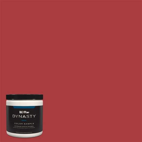 BEHR DYNASTY 8 Oz S G 160 California Poppy Satin Enamel Stain