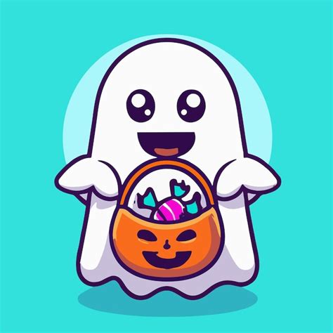 Premium Photo Cute Halloween Ghost Illustration Halloween Ghost