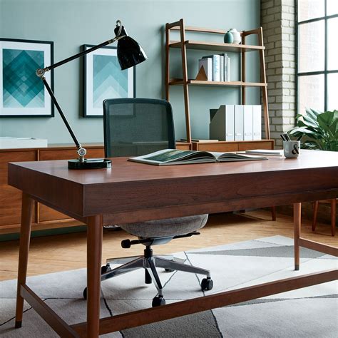 Desk with drawers, Home office design, Desk