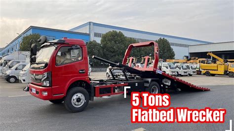 Dongfeng Captain Tons Tilt Tray Wrecker Tow Truck Youtube