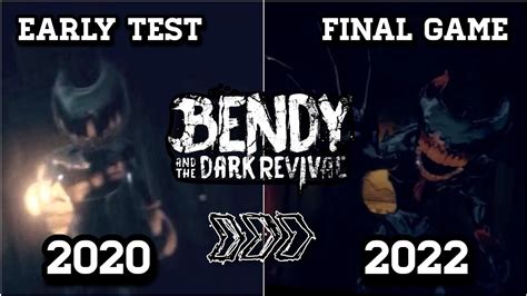 Bendy And The Dark Revival Early Test Vs The Final Game Youtube