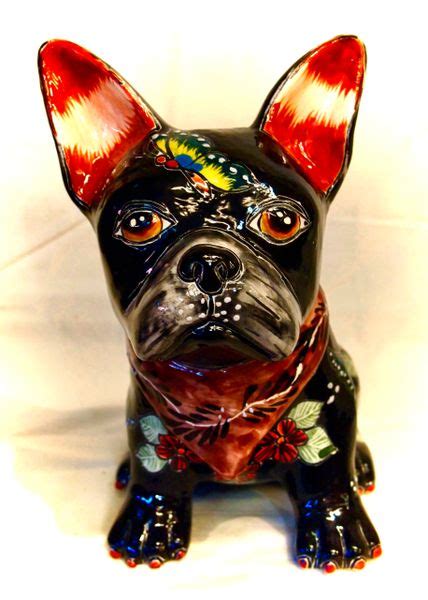 Black Frenchie with Flowers | Zumbido Gifts