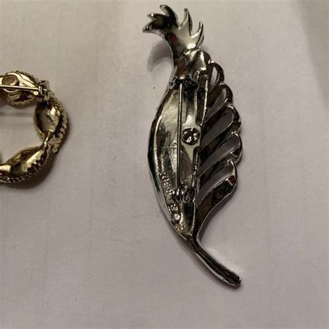 Gerry S Jewelry Vintage Signed Gerrys Brooches Silver Tone Leaf