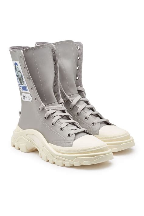 Adidas By Raf Simons Detroit High Top Sneakers In Grey | ModeSens ...