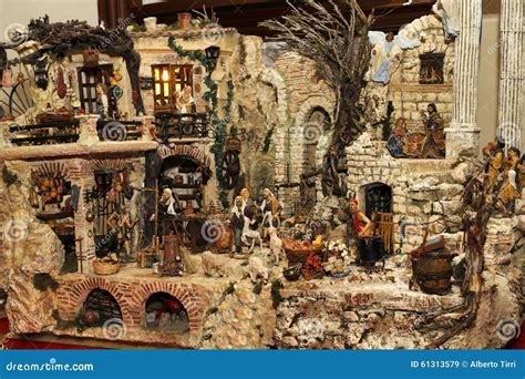 Nativity scene stock image. Image of crib, decorations - 61313579