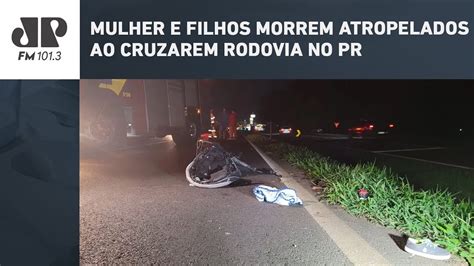 MULHER HAITIANA E FILHOS MORREM ATROPELADOS AO CRUZAREM RODOVIA NO PR