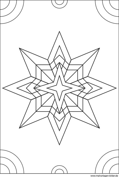 Weihnachtsstern Malvorlagen Sterne