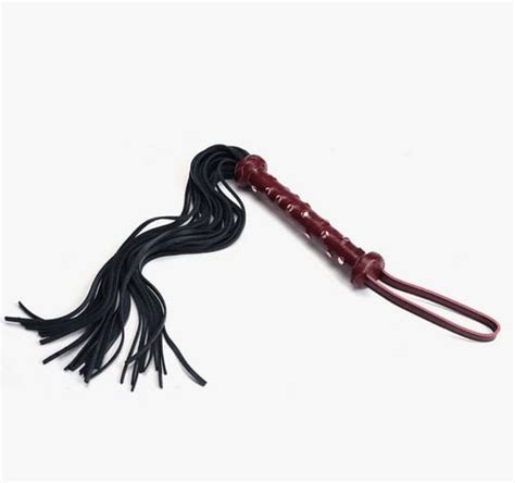 Red Wine Leather Heavy Studded Flogger Hot Octopuss
