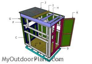 Deer Blind Plans 4x6 | MyOutdoorPlans | Free Woodworking Plans and ...