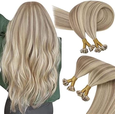 Amazon Sunny Flat Tip Human Hair Extensions Keratin Tip Hair