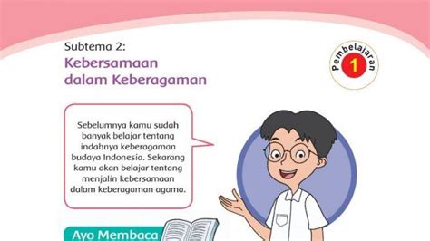 Bahan Bacaan Anak Sd Kelas Inilah Kisi Kisi Soal Dan Jawaban Uts