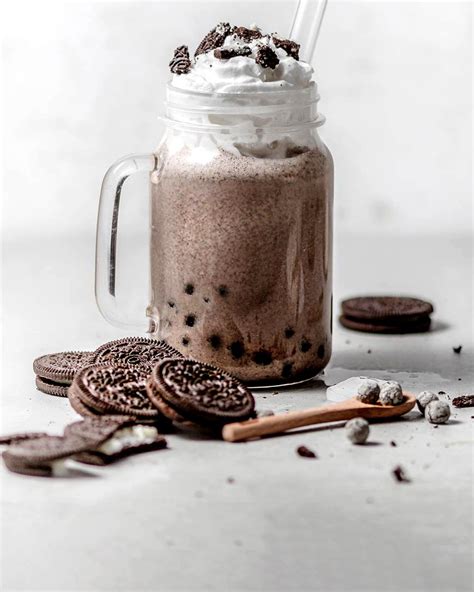 Oreo Bubble Milk Tea Cookies And Cream Boba