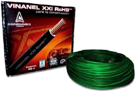 Cable Vinanel XXI RoHS 12 Awg Condumex Verde Amazon Mx