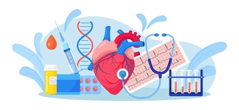 Premium Vector Cardiology Check Up Of Heart Health And